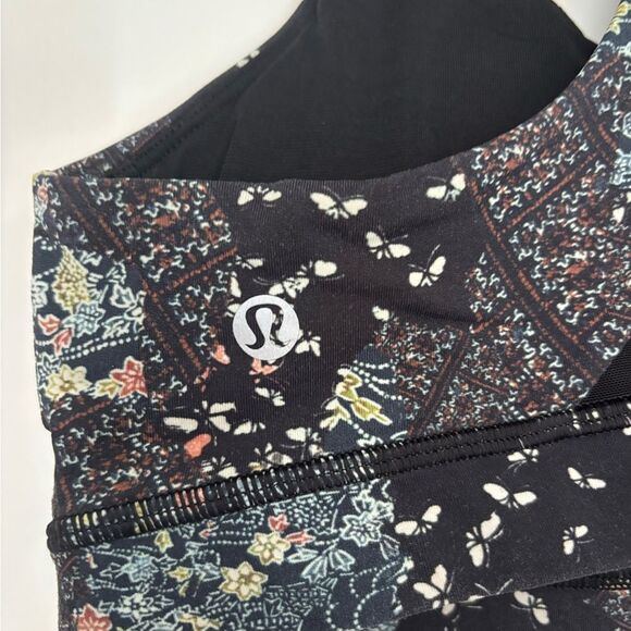 Lululemon Floral Black Sports Bra - Picture 3 of 3